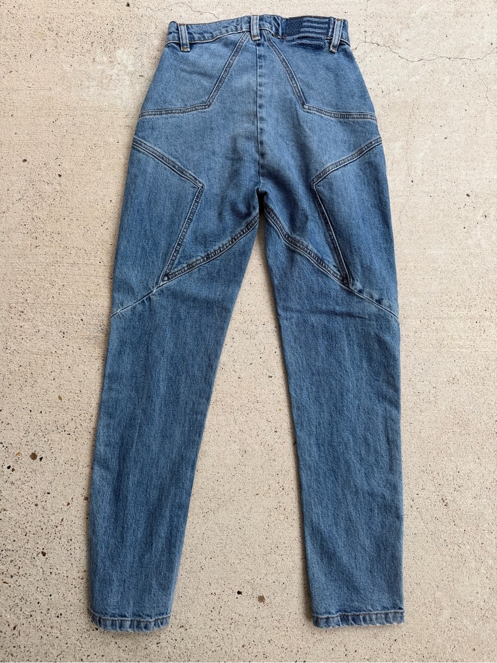 REVICE Starman Star Seam High Waisted Jeans Blue Y2K Size 25